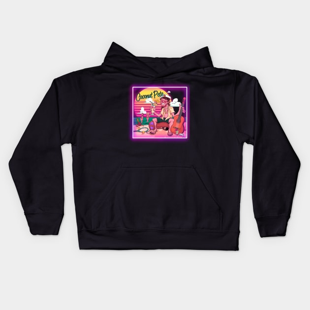 Coconut Pete Kids Hoodie by JUSTIES DESIGNS